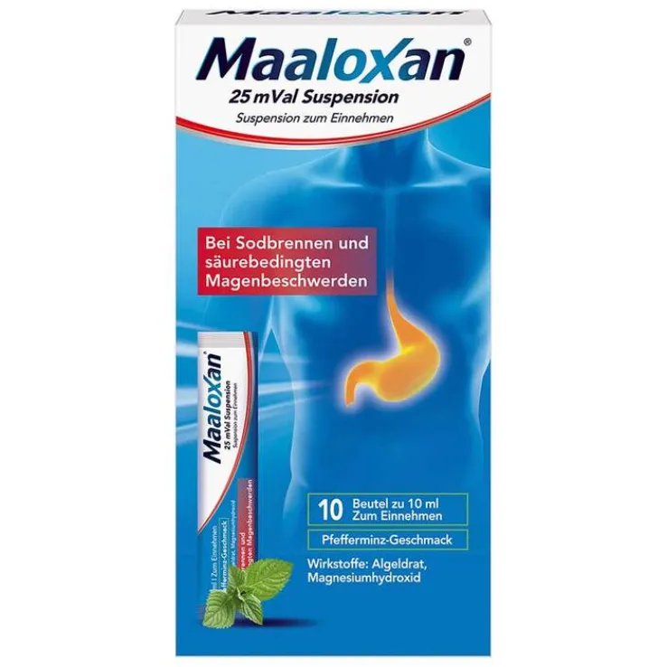 Maaloxan 25 mVal Suspension, 10X10 ml