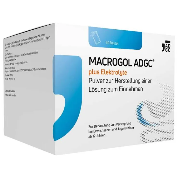 Macrogol ADGC® plus Elektrolyte Pulver zur H.e.L.zum Einnehmen , 50 St