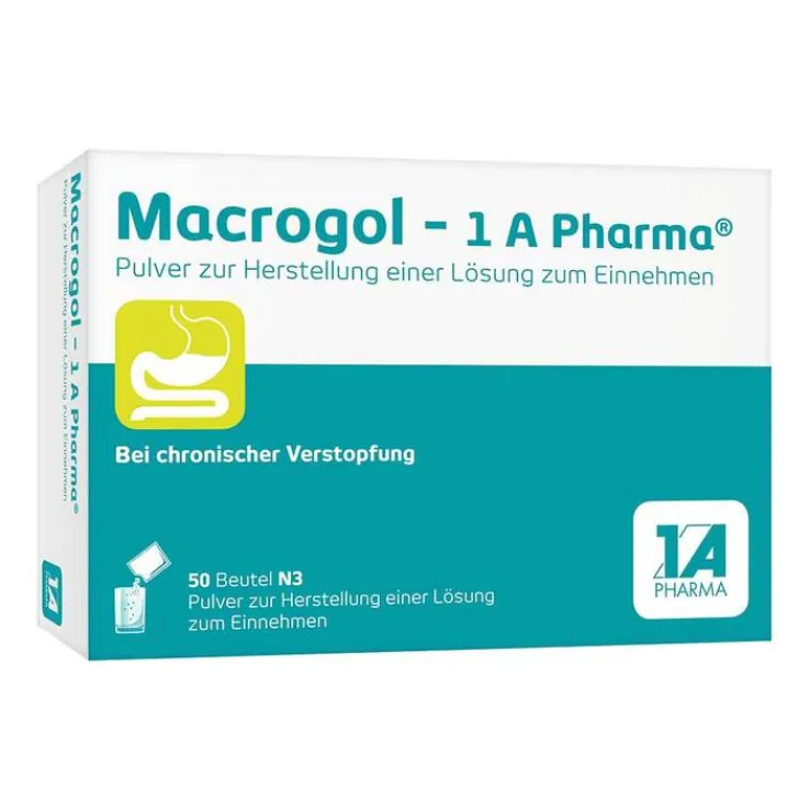 Macrogol-1A Pharma Pulver zur Herstellung einer Lösung zum Einnehmen, 50 St
