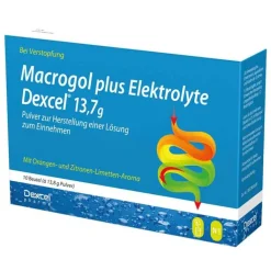 Macrogol plus Elektrolyte Dexcel 13,7 g Ple, 10 St