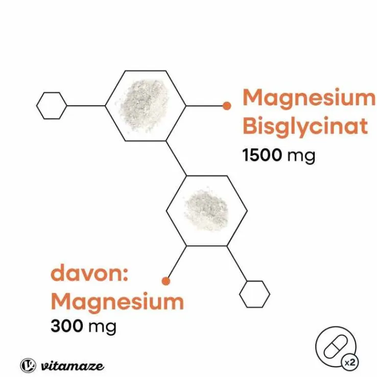 Magnesium Bisglycinat 750 mg vegan Kapseln, 120 St