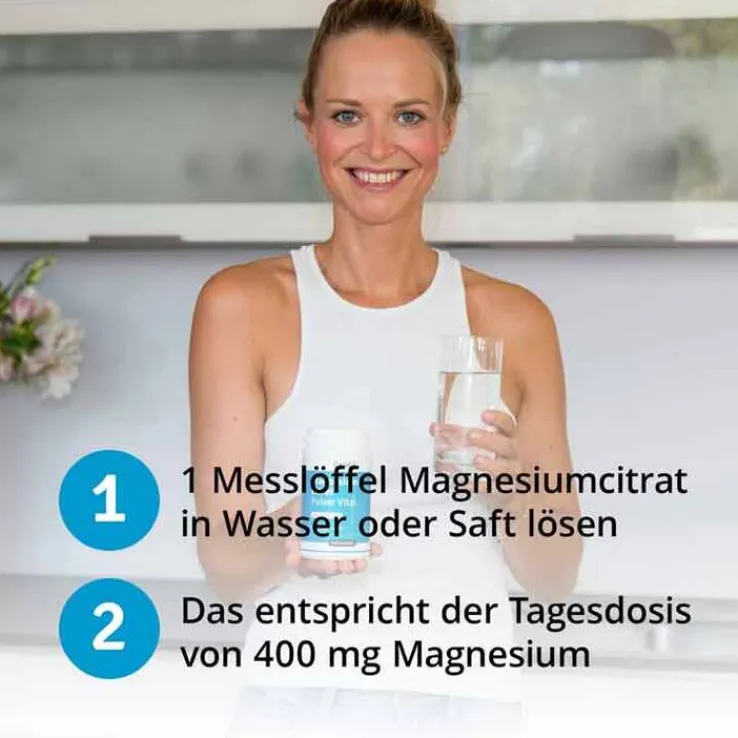 Magnesiumcitrat Vitalpulver, 200 g