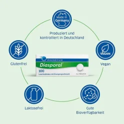 Magnesium Diasporal 100 Lutschtabletten, 100 St