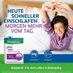 Magnesium Diasporal pro Depot Schneller Einschlafen, 30 St