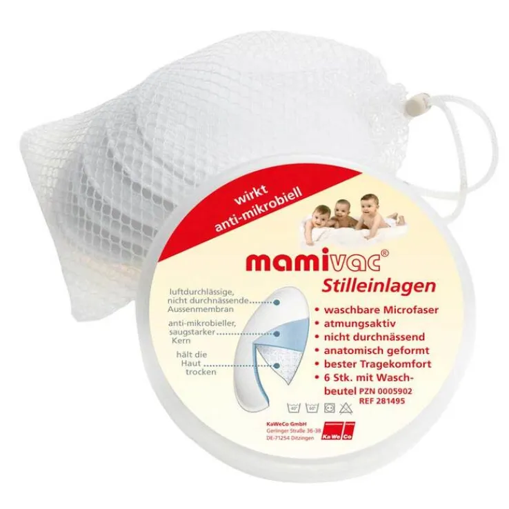 Mamivac Stilleinlagen Microfaser anti-mikrobiell, 6 St