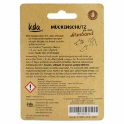 Mückenschutz Armband PU Leder braun / weiß KDA, 1 St