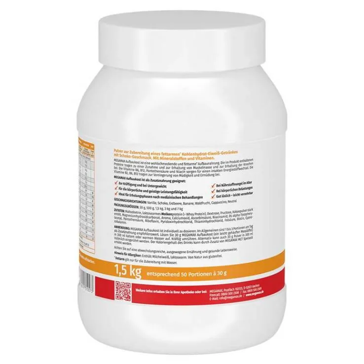 Megamax Aufbaukost Schoko Pulver, 1.5 kg