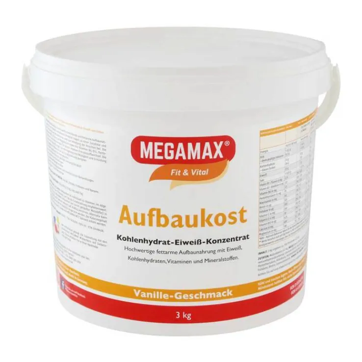 Megamax Aufbaukost Vanille Pulver, 3 kg