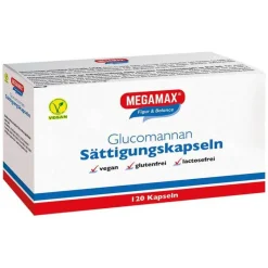 Megamax Sättigungskapseln Glucomannan, 120 St