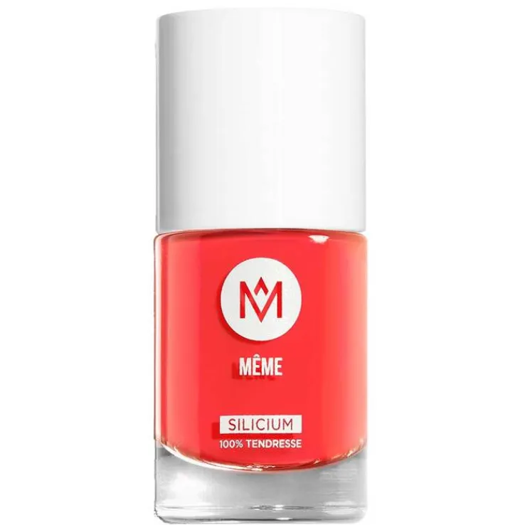 Meme Nagellack mit Silicium koralle 04, 10 ml