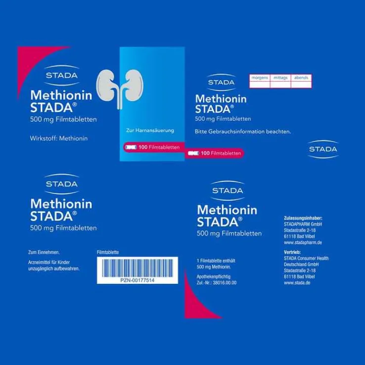 Methionin STADA 500 mg Filmtabletten, 100 St