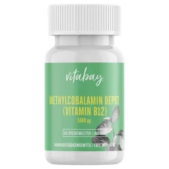 Methylcobalamin Depot Vit.B12 5000 µg vegan Lut., 60 St