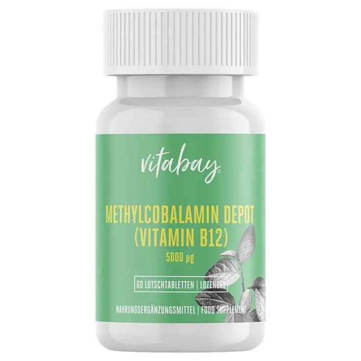 Methylcobalamin Depot Vit.B12 5000 µg vegan Lut., 60 St