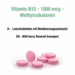 Methylcobalamin Vit.B12 Depot 1000 µg vegan Lut., 120 St