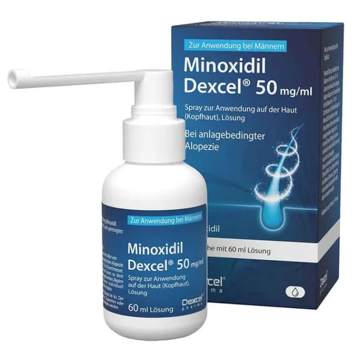 Minoxidil Dexcel 50 mg / ml Spray z.Anw.a.d.Kopfhaut, 60 ml