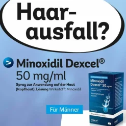 Minoxidil Dexcel 20 mg / ml Spray z.Anw.a.d.Kopfhaut, 3X60 ml