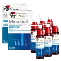 MINOXIDIL DoppelherzPharma 50 mg/ml Lösung für Männer, 2x3x60 ml