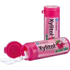 Miradent Xylitol Kaugummi Erdbeere Kids, 30 g