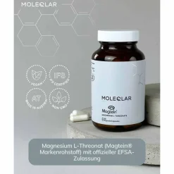 Moleqlar Magtein Magnesium-L-Threonate Kapseln, 90 St
