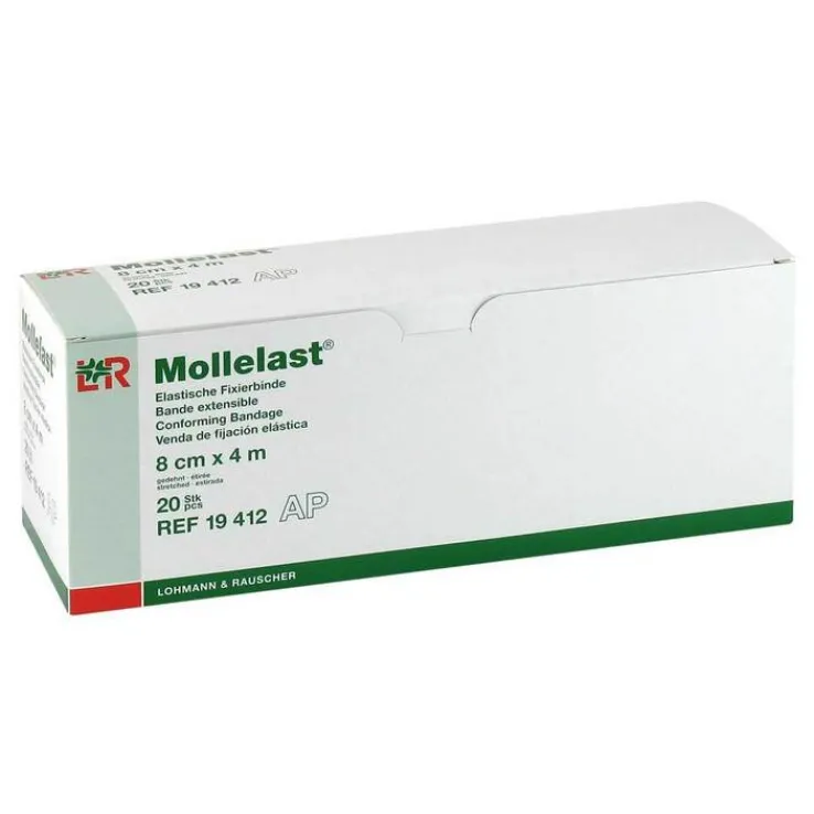 Mollelast 8cmx4m weiß, 20 St
