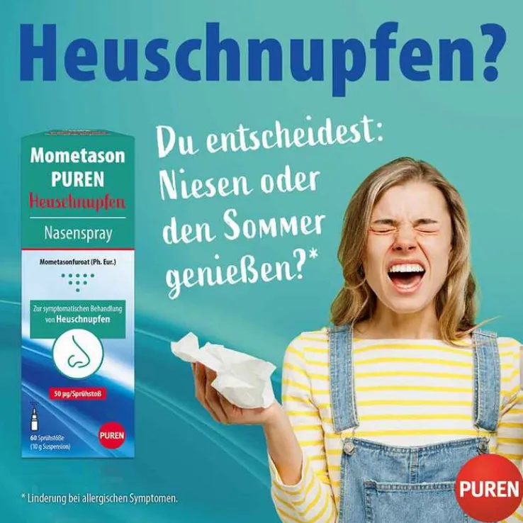 Mometason Puren Heuschnupfenspray 50 µg, 10 g
