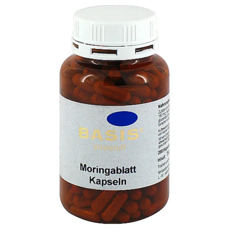Moringa Blatt Kapseln, 200 St