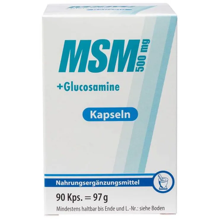MSM 500 mg + Glucosamine Kapseln, 90 St