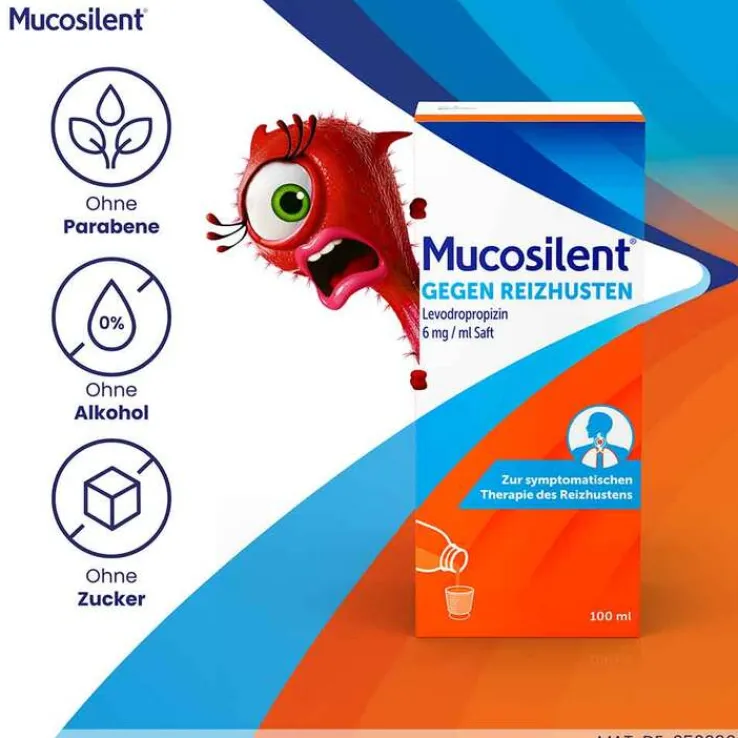 Mucosilent gegen Reizhusten Levodropropizin 6mg/ml Saft, 100 ml
