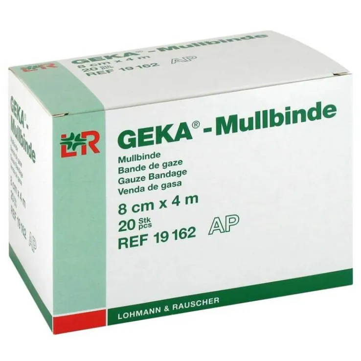 Mullbinden Geka 8cmx4m, 20 St