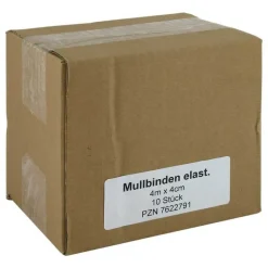 Mullbinden 4mx4cm elastisch, 10 St