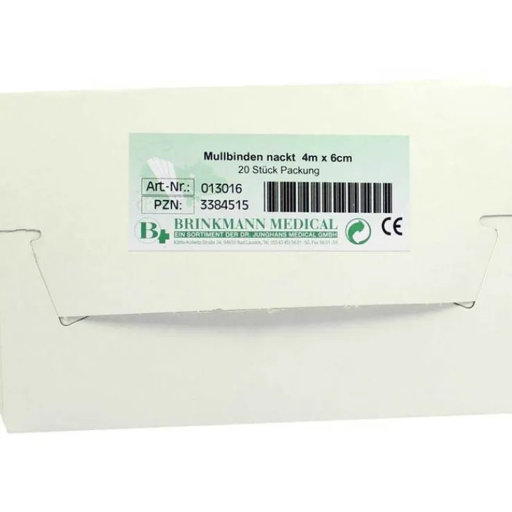 Mullbinden 4mx6cm unverpackt, 20 St