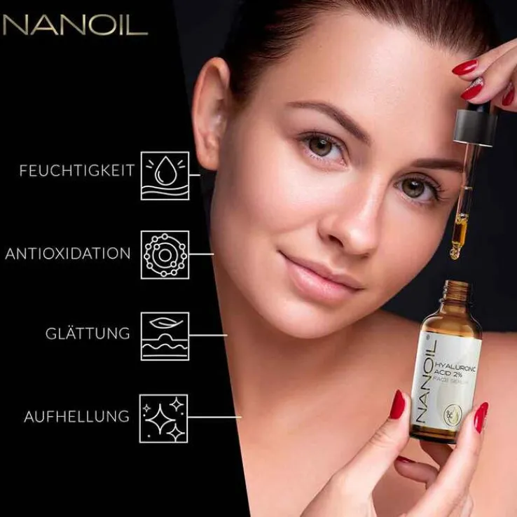 Nanoil Gesichtsserum mit Hyaluronsäure, 50 ml