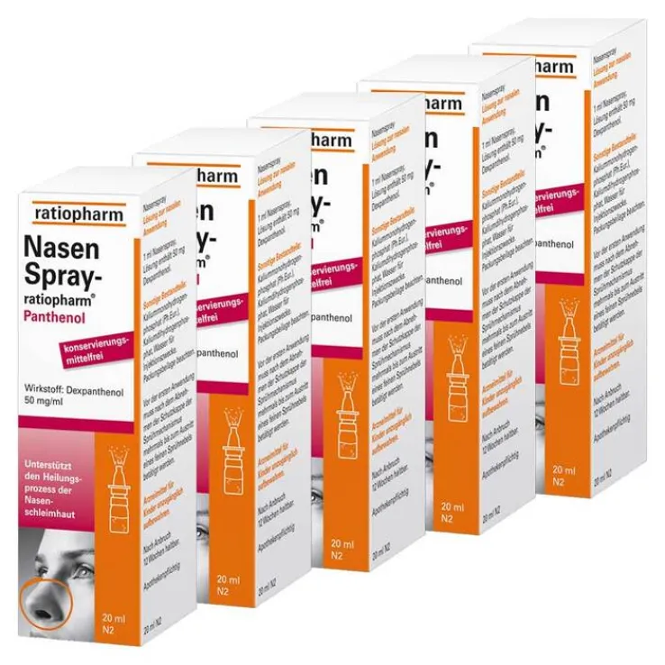 Nasenspray ratiopharm Panthenol, 2x20 ml