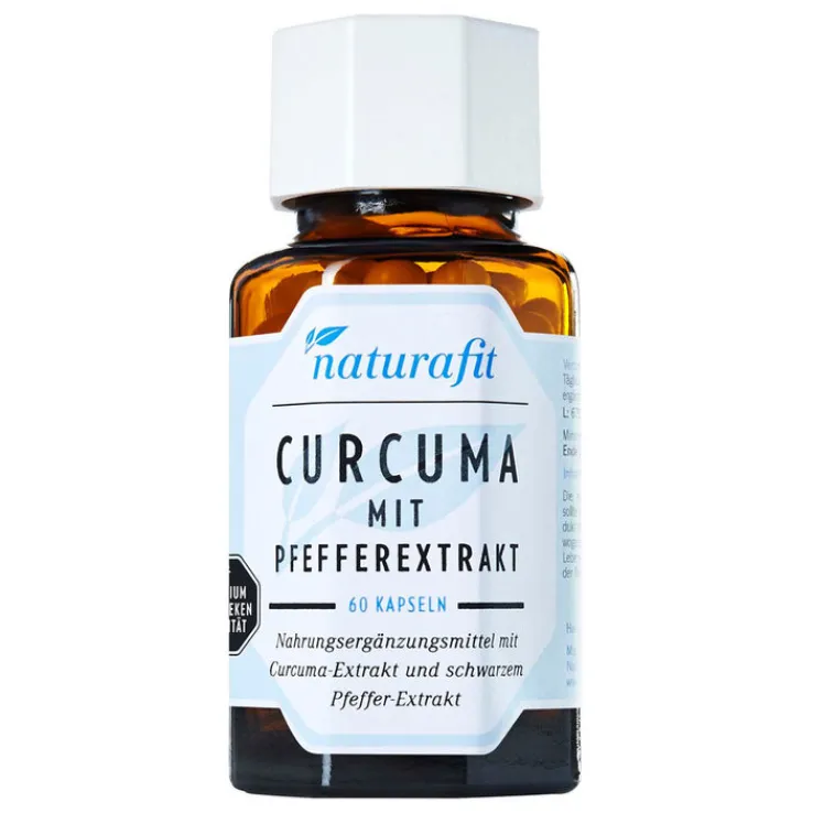 Naturafit Curcuma mit Pfeffer Kapseln, 60 St