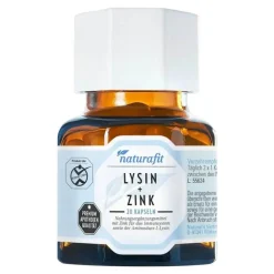 Naturafit Lysin + Zink Kapseln, 60 St