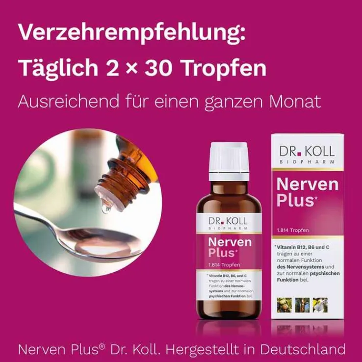 Nerven Plus Dr. Koll Gemmo Komplex Vitamin B12 B6, 50 ml
