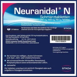 Neuranidal N Schmerztabletten, 20 St