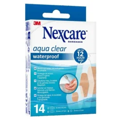 Nexcare Aqua Clear waterproof assortiert 3 Größen, 14 St