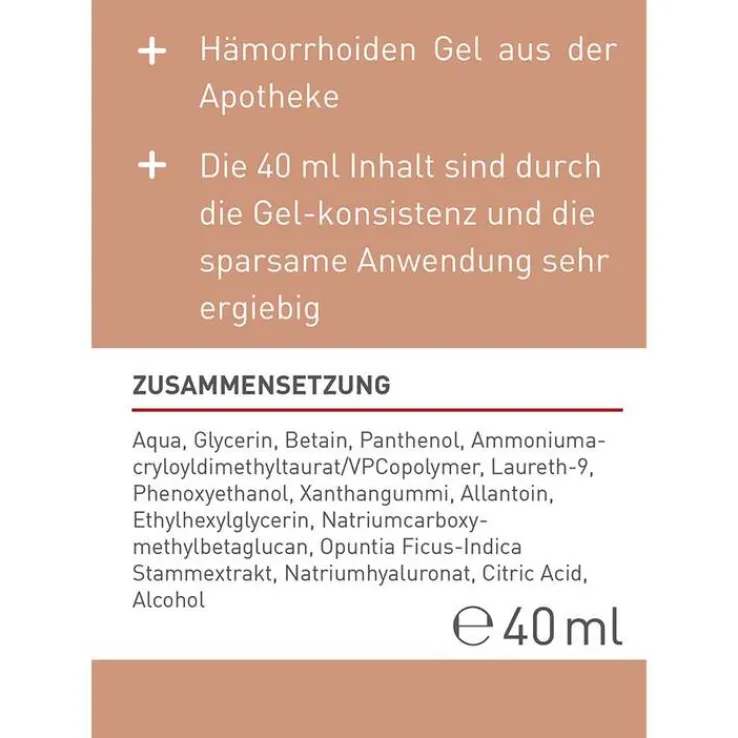 N1 Hämorrhoiden Gel, 40 ml