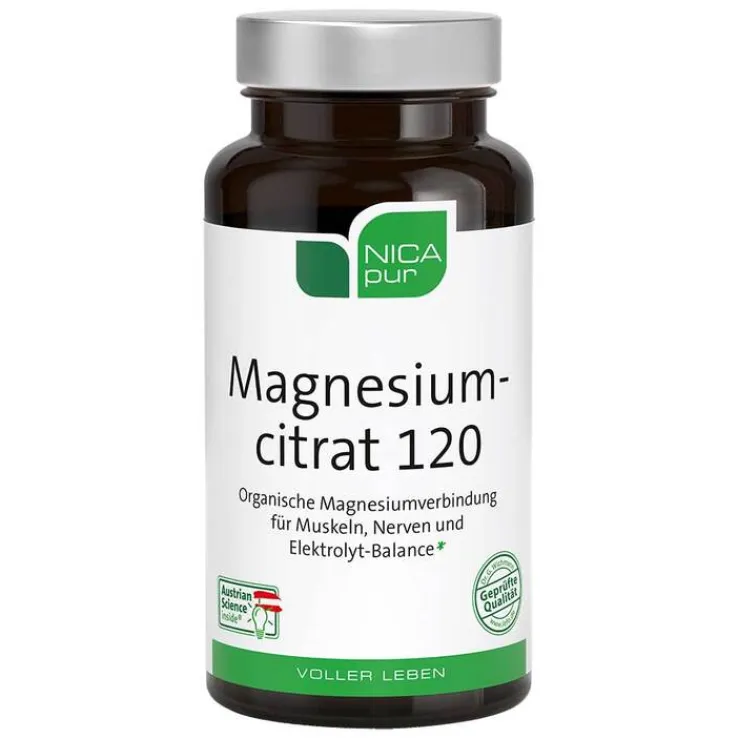 Nicapur Magnesiumcitrat 120 Kapseln, 60 St