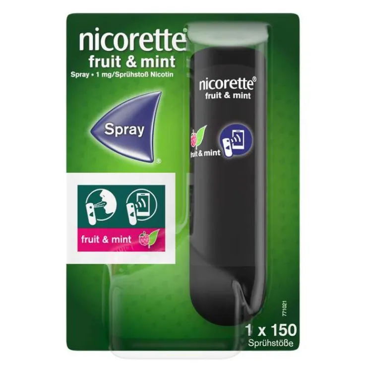 Nicorette Fruit & Mint Spray 1 mg / Sprühstoß Nfc, 1 St