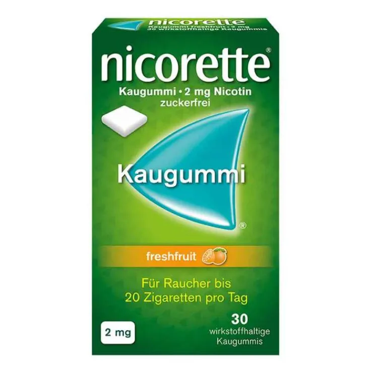 nicorette Kaugummi freshfruit, 2 mg Nikotin, 30 St
