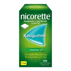 nicorette® Kaugummi freshmint, 4 mg Nikotin, 105 St