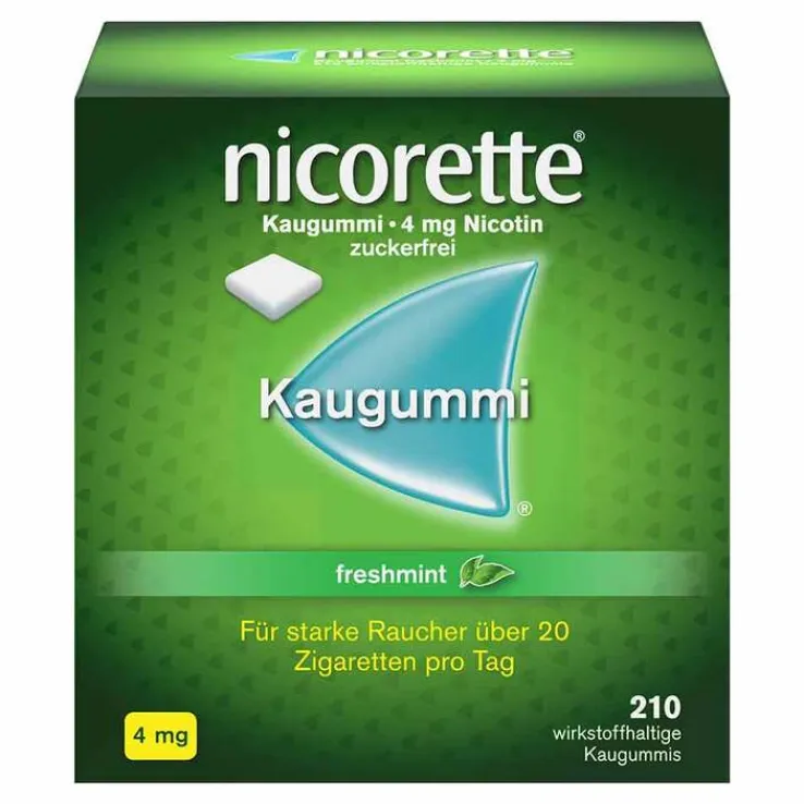 nicorette® Kaugummi freshmint, 4 mg Nikotin, 210 St