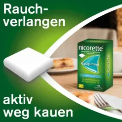 nicorette Kaugummi whitemint, 4 mg Nikotin, 105 St