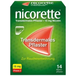 nicorette Nikotinpflaster, 15 mg Nikotin, 14 St