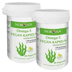 Norsan Omega-3 vegan Kapseln, 2x80 ml
