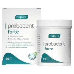 Nupure probadent forte 3 Bakterien Kulturen 5 Mrd. KBE Lutschtabletten, 90 St