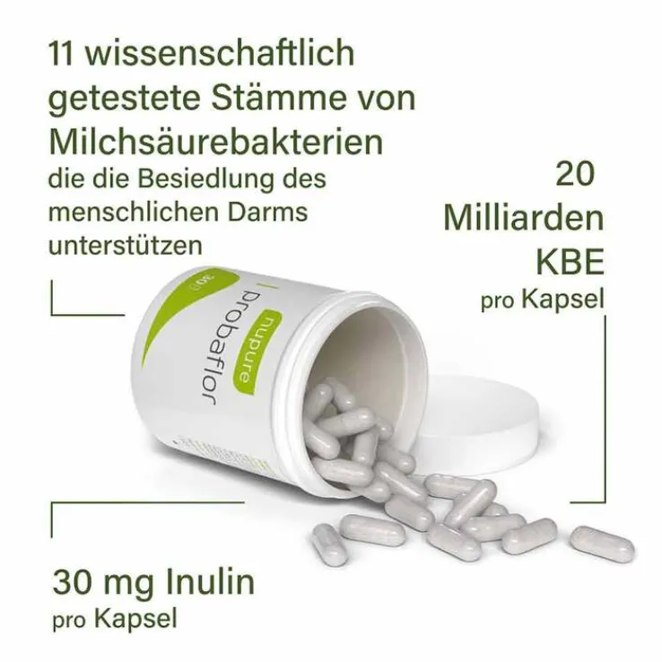 Nupure probaflor Mikrobiotika magensaftresistent Kapseln, 30 St