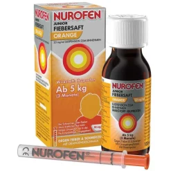 NUROFEN® Junior Fieber- und Schmerzsaft Orange 20 mg/ml, 100 ml